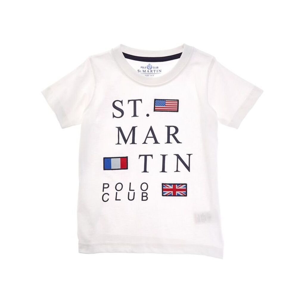 Polo Club St. Martin Boys  Crewneck T-Shirt, White